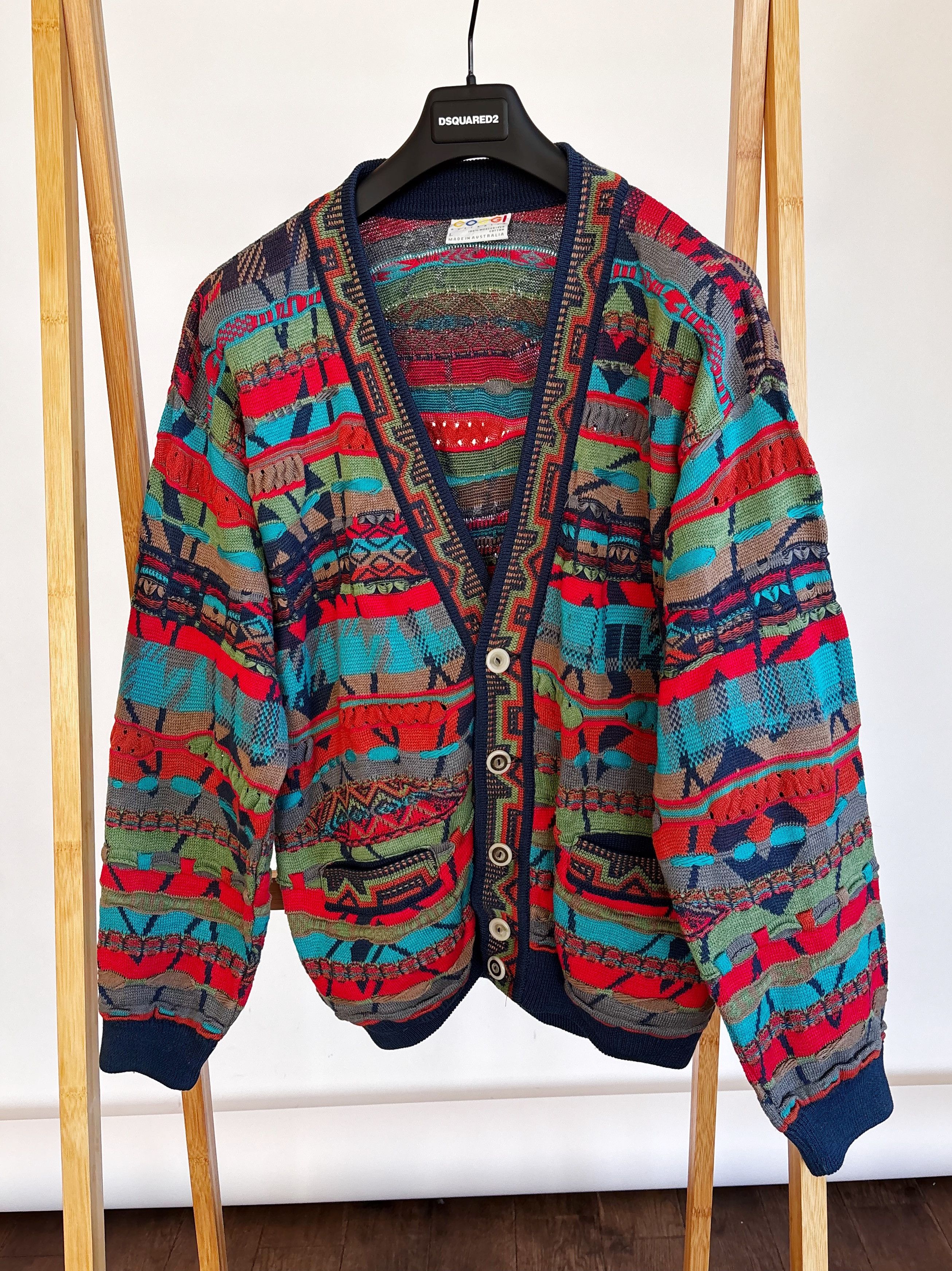 Coogi Vintage COOGI Cotton Cardigan – Size L Size US L / EU 52-54 / 3 - 1 Thumbnail