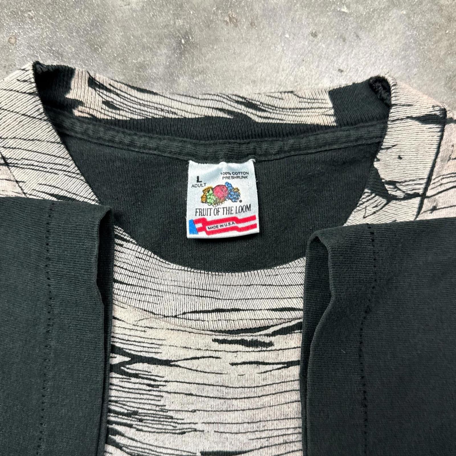 Fruit Of The Loom Albert Einstein All Over Front Print Vintage 90's T-Shirt Size US L / EU 52-54 / 3 - 7 Thumbnail