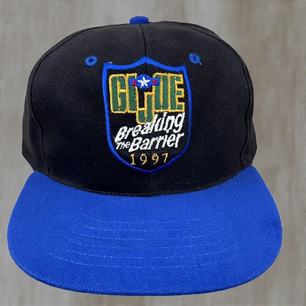 Vintage VINTAGE GI Joe Hat Cap Black Leather Strap Back KB Toys Promo Convention 90s Size ONE SIZE - 1 Thumbnail