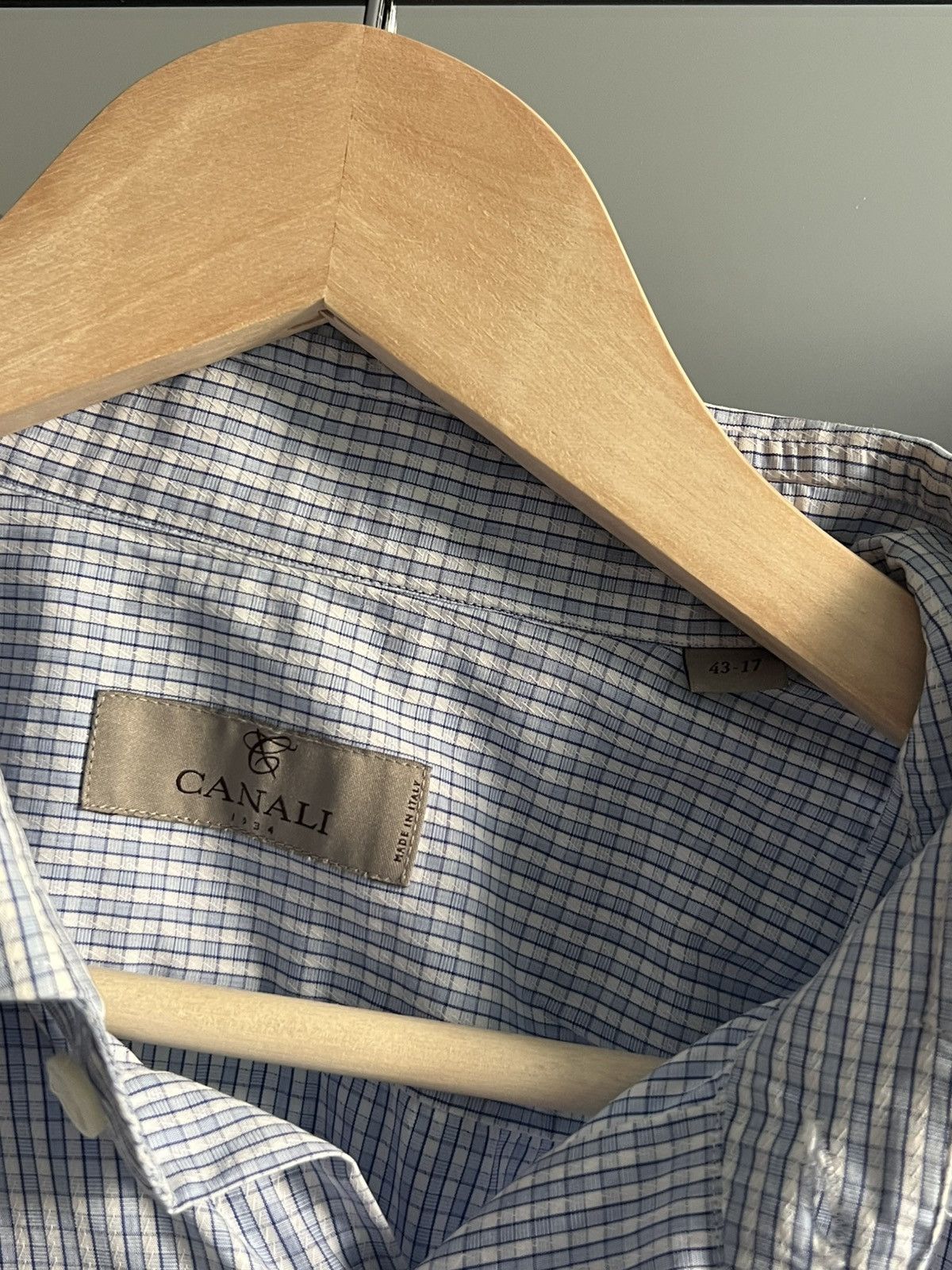 Canali Canali Luxury Cotton Button Up Shirt Size US XL / EU 56 / 4 - 5 Thumbnail