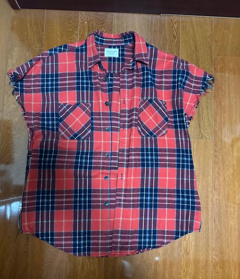 Fear of God Fear of God Red and blue plaid shoulders Size US S / EU 44-46 / 1 - 1 Thumbnail