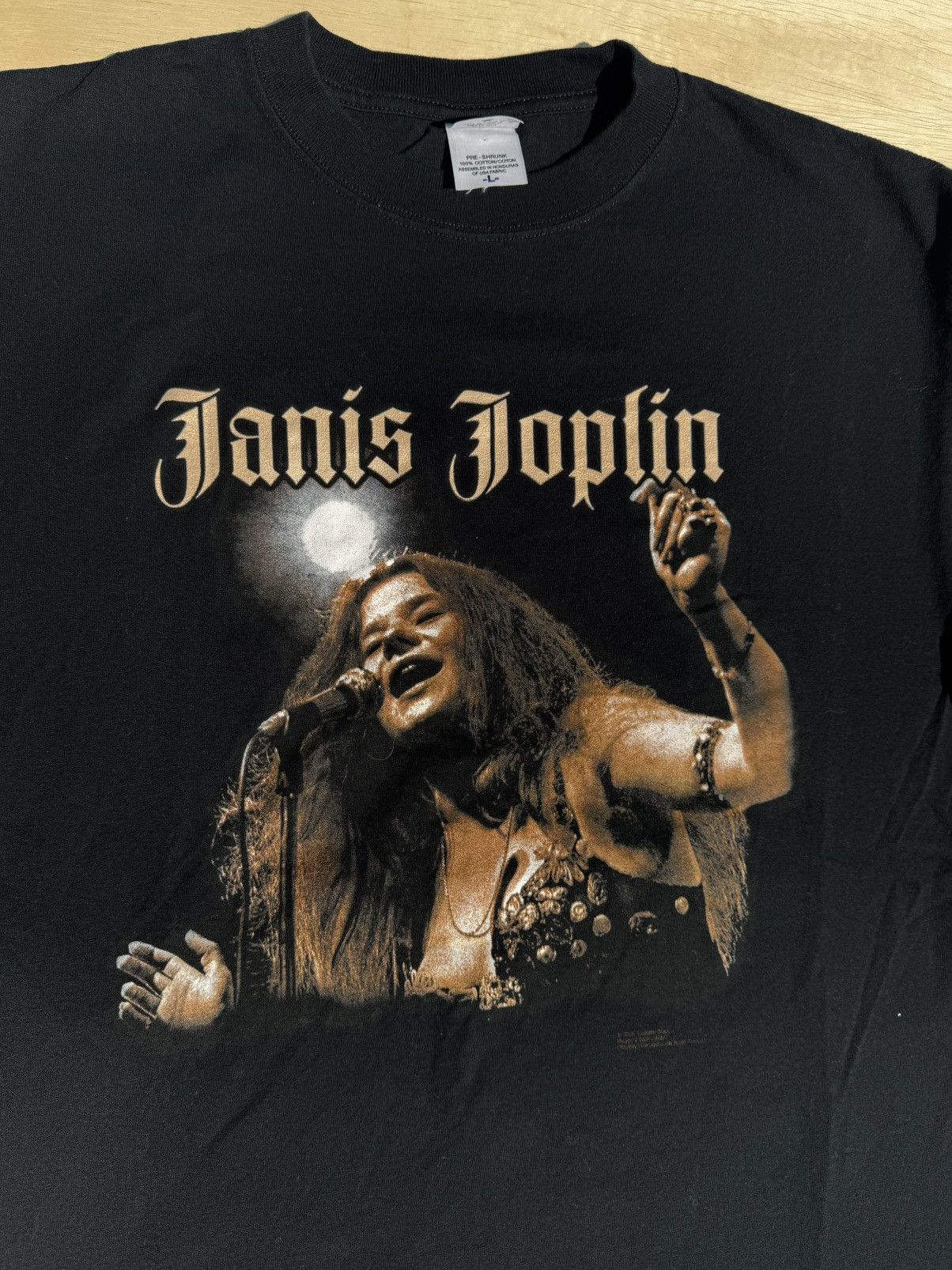Band Tees × Rap Tees × Vintage 2005 Janis Joplin Vintage Rock Band T-Shirt Size US L / EU 52-54 / 3 - 4 Thumbnail