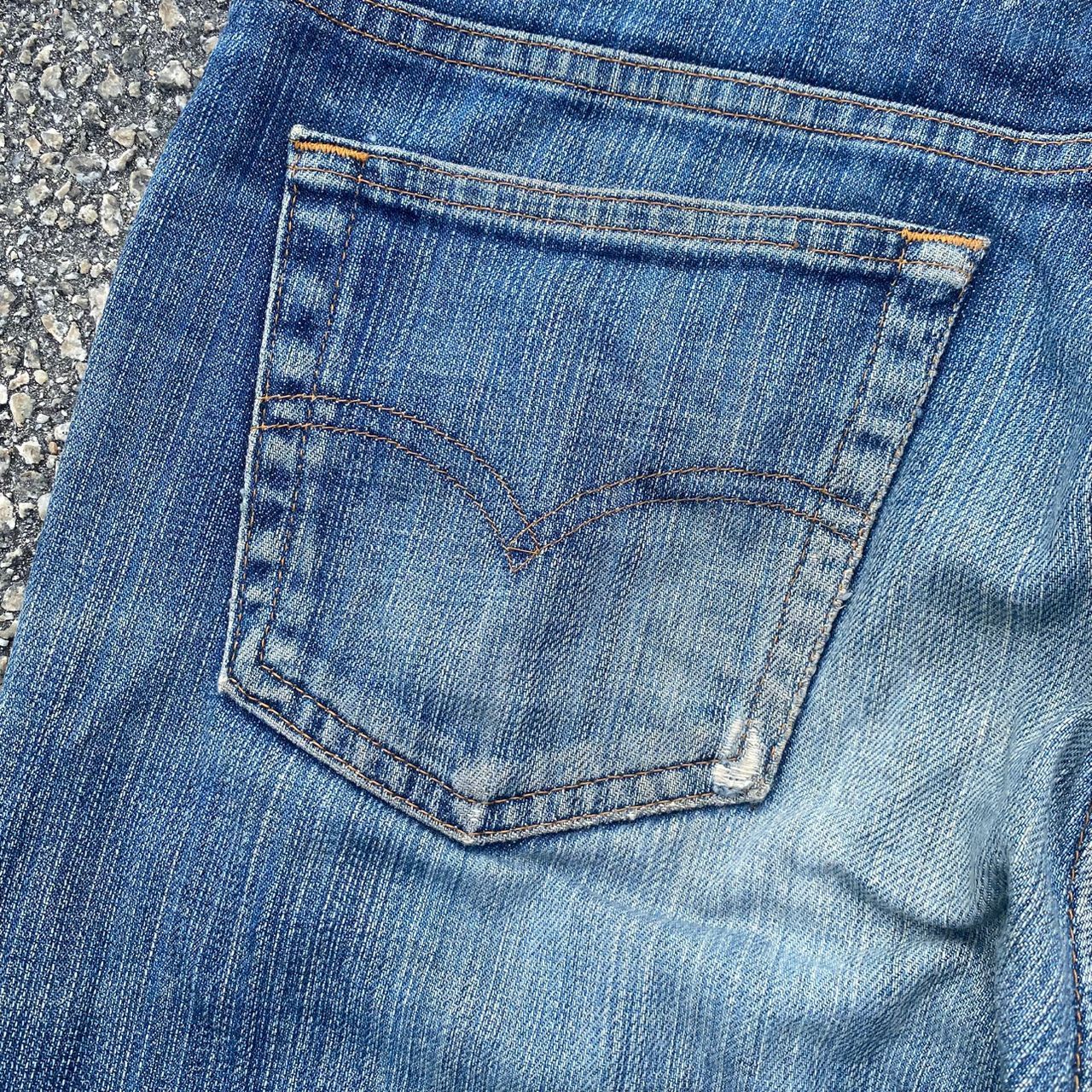 Levi's Vintage Levis 516 Flare Distressed Denim Size US 31 - 12 Thumbnail