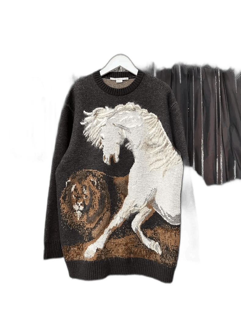 Stella McCartney Stella McCartney Embroidered Horse Sweater Size US S / EU 44-46 / 1 - 1 Thumbnail