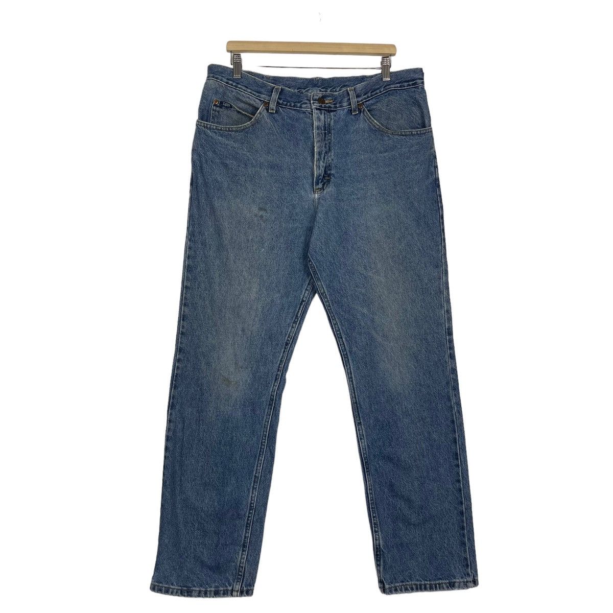 Japanese Brand × Lee 90s Lee Riders Blue Jeans Zipper Fly Jeans Size US 36 / EU 52 - 2 Thumbnail