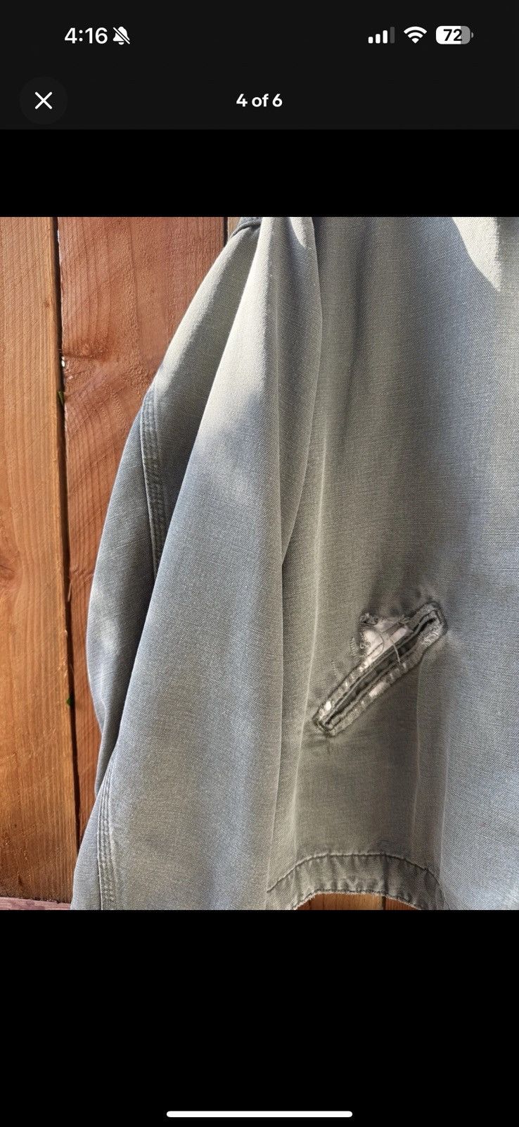 Carhartt VINTAGE 1990s MOSS DETROIT CARHARTT JACKET THRASHED Size US XXL / EU 58 / 5 - 4 Thumbnail
