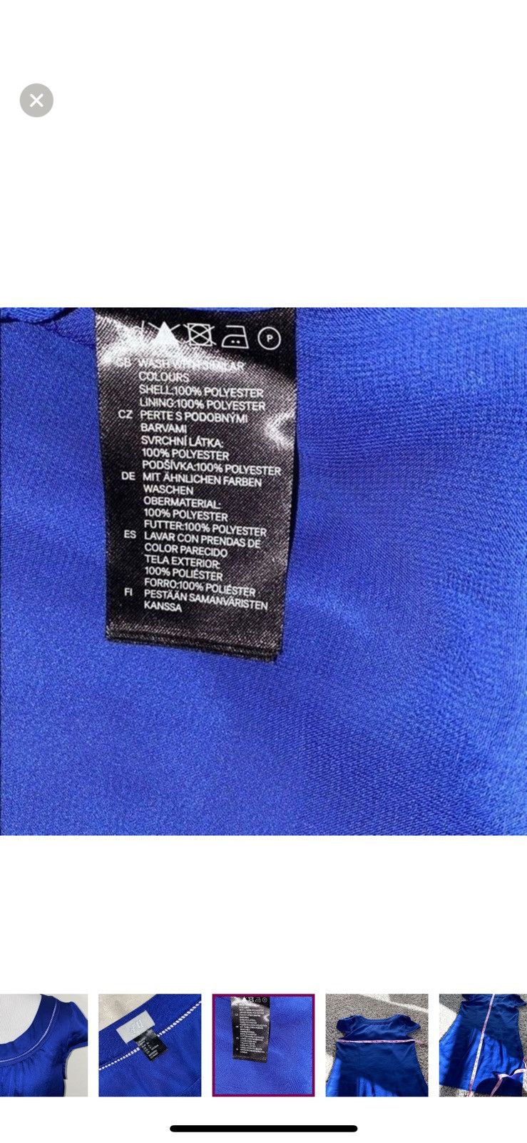 H&M H&M blue shift dress size 6 Size M / US 6-8 / IT 42-44 - 6 Thumbnail