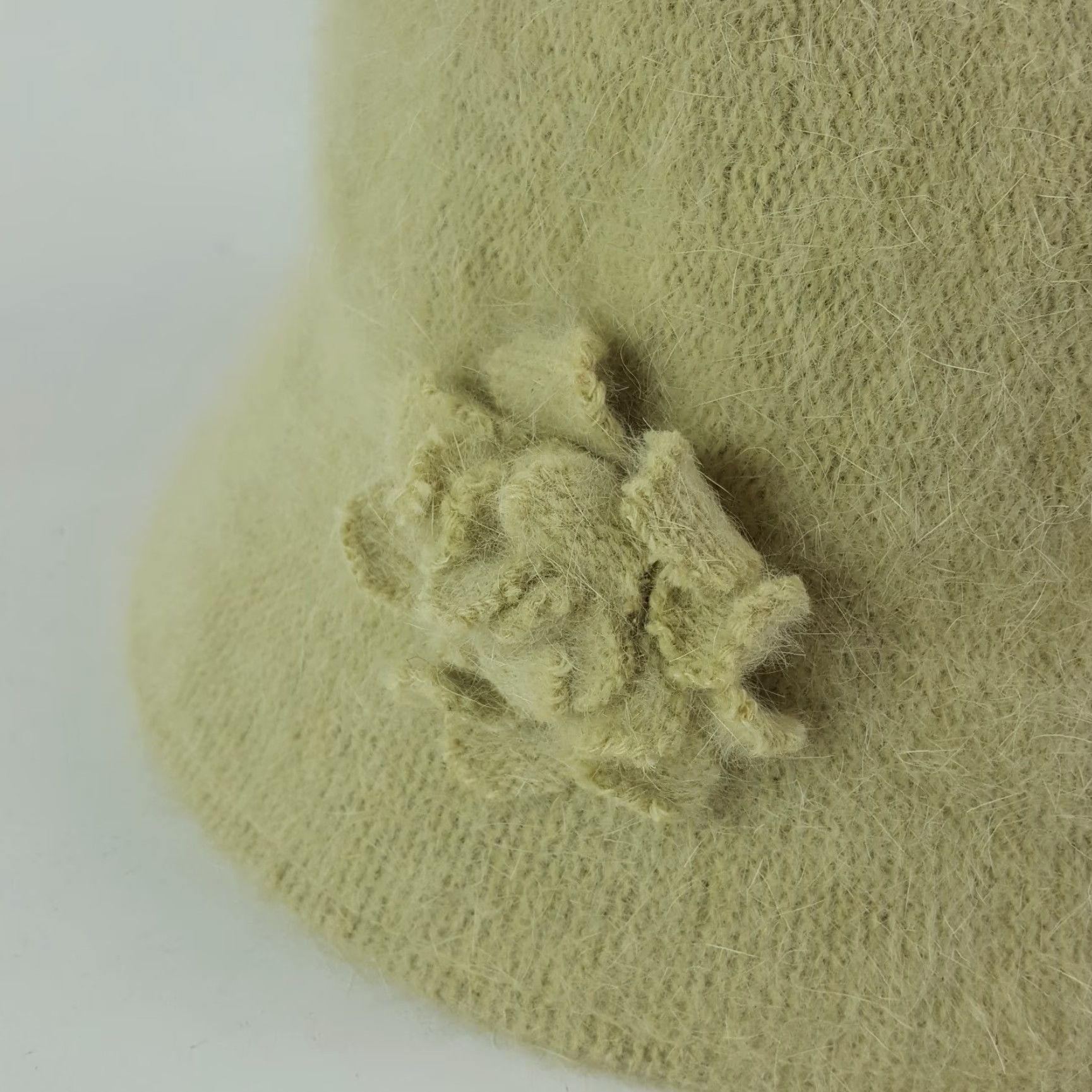Vintage VINTAGE Y2K Green Angora Bucket Hat Size M Preppy Cute Wide Brim Women 90s Retro Size ONE SIZE - 5 Thumbnail