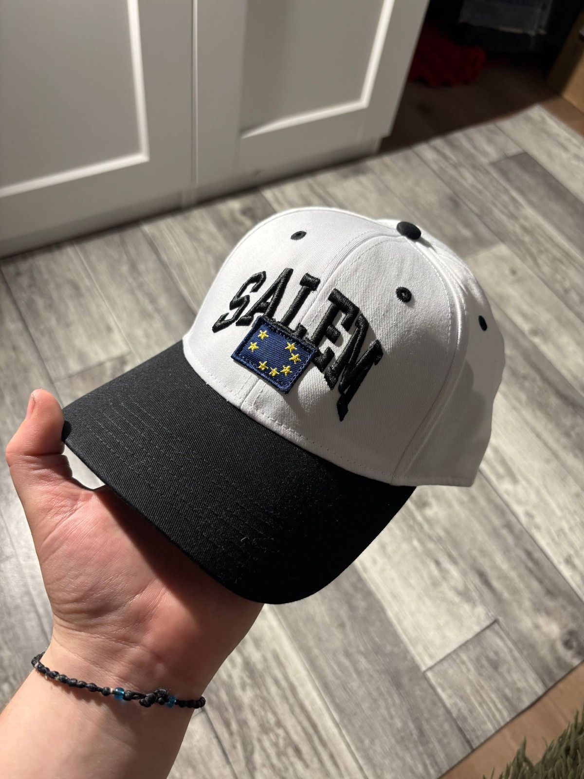 S4lem s4lem white europe flag hat cap drain gang sad boys