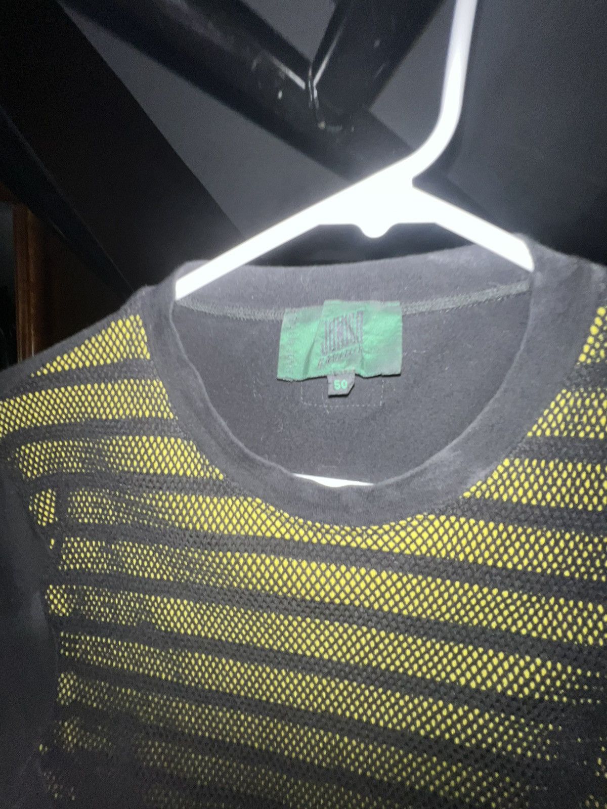 Jean Paul Gaultier *90’s Vintage* Jean Paul Gaultier mens mesh layered t-shirt Size US M / EU 48-50 / 2 - 2 Thumbnail