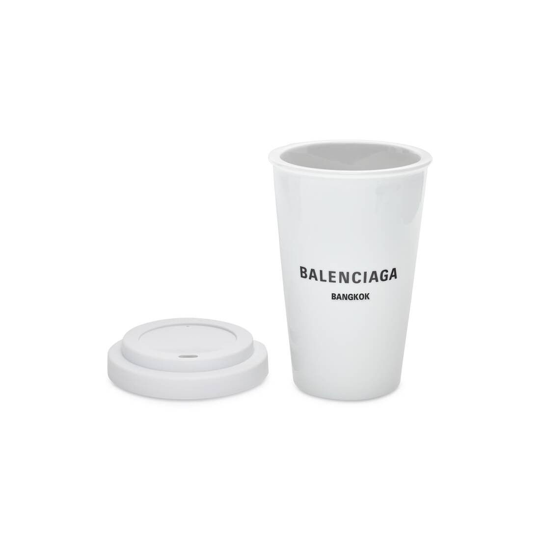 Balenciaga o1la1rc1a0825 Size: OS / Bangkok Coffee Cup in White Size ONE SIZE - 3 Thumbnail
