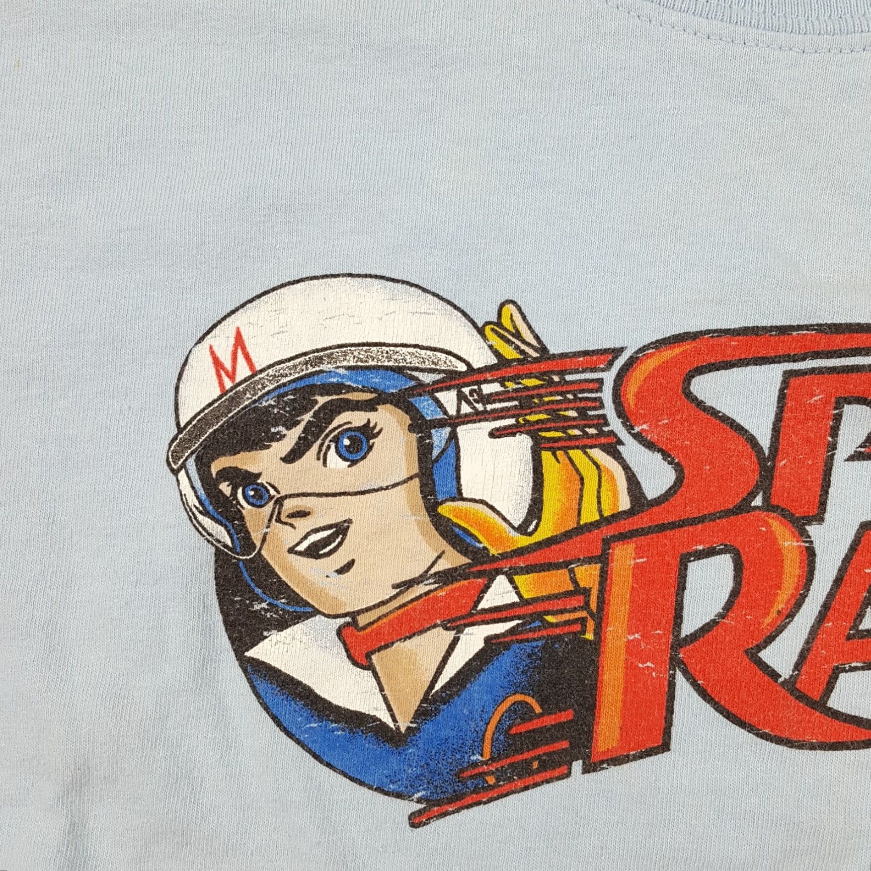 Gildan VINTAGE Speed Racer Cartoon T-Shirt Men XL Blue 90s Anime Retro Graphic Print Size US XL / EU 56 / 4 - 3 Thumbnail
