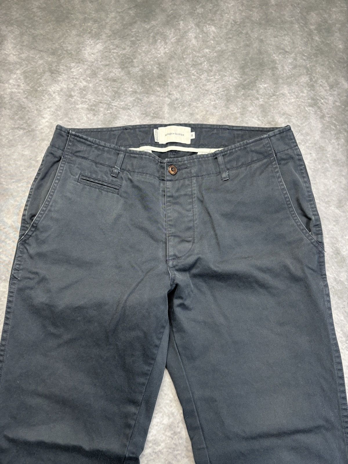 Wings + Horns Wings & Horns Trousers Wings + Horns Black Pants WI-5036-2 Size US 33 - 3 Thumbnail
