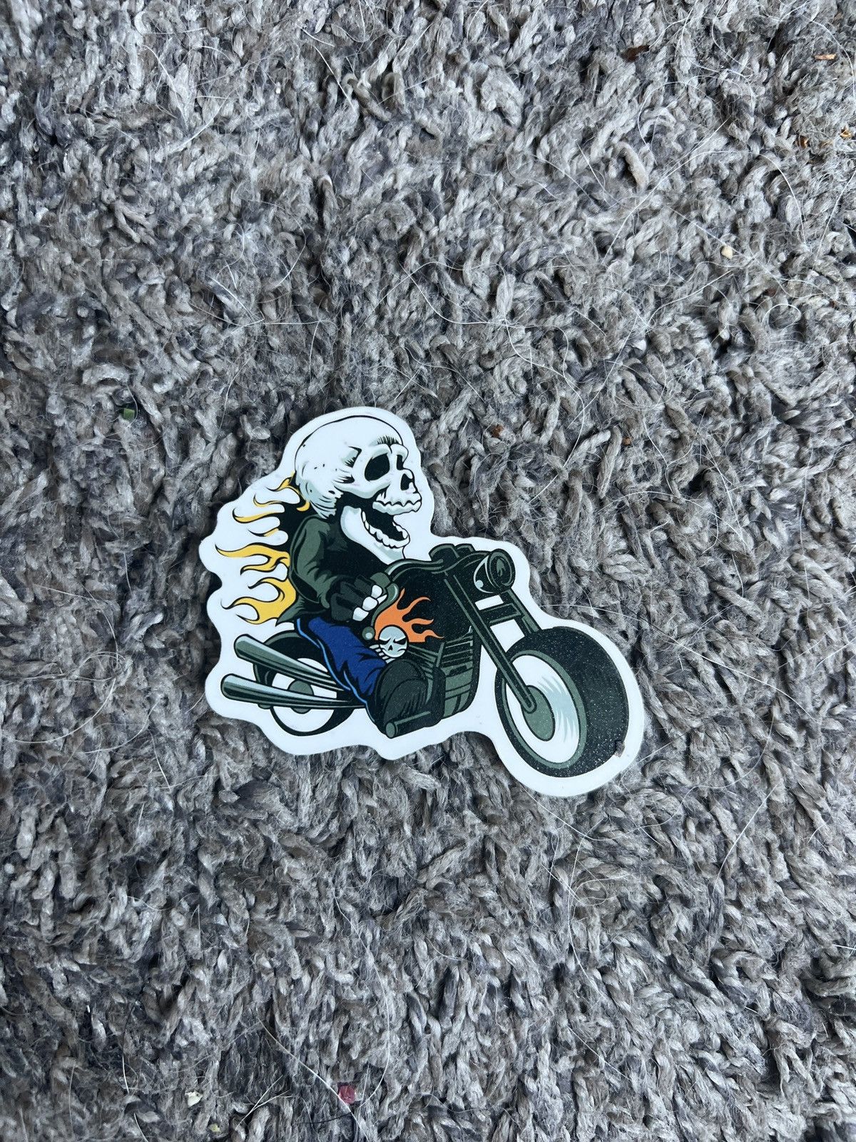 Hypebeast Skeleton Riding Motorcycle Sticker Size ONE SIZE - 1 Thumbnail