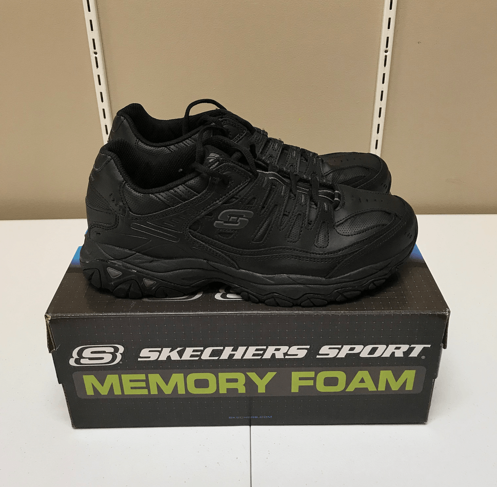 SKECHERS AFTERBURN M FIT REPRINT 10.5 BLACK Size US 10.5 / EU 43-44 - 3 Thumbnail