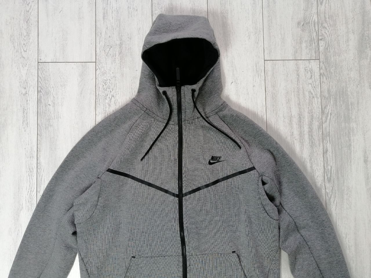 Nike Grey Nike Tech Fleece Hoodie Size L Size US L / EU 52-54 / 3 - 2 Thumbnail