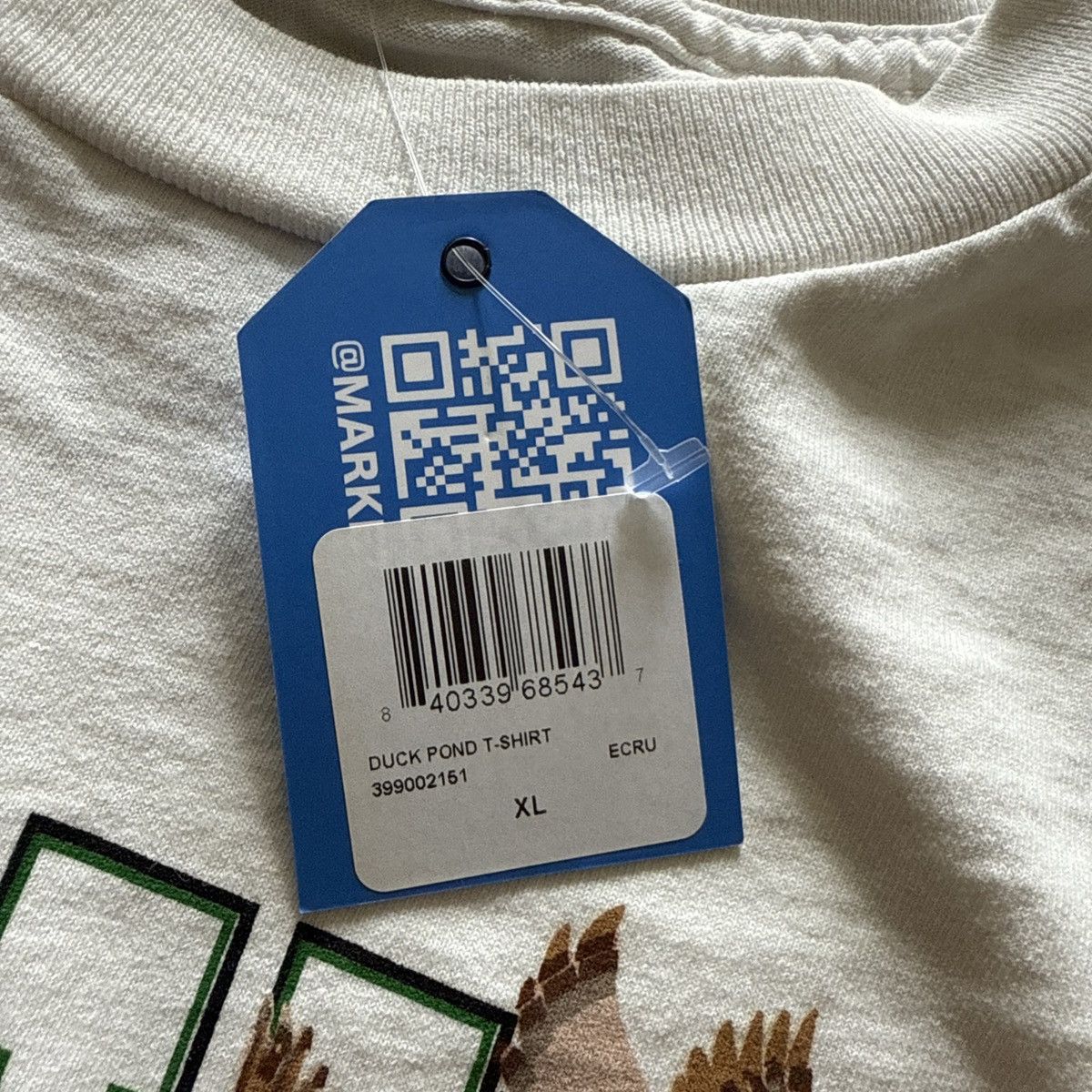 Market MARKET Duck Pond Graphic T-Shirt Ecru XL Mallard Duck Print Size US XL / EU 56 / 4 - 3 Thumbnail