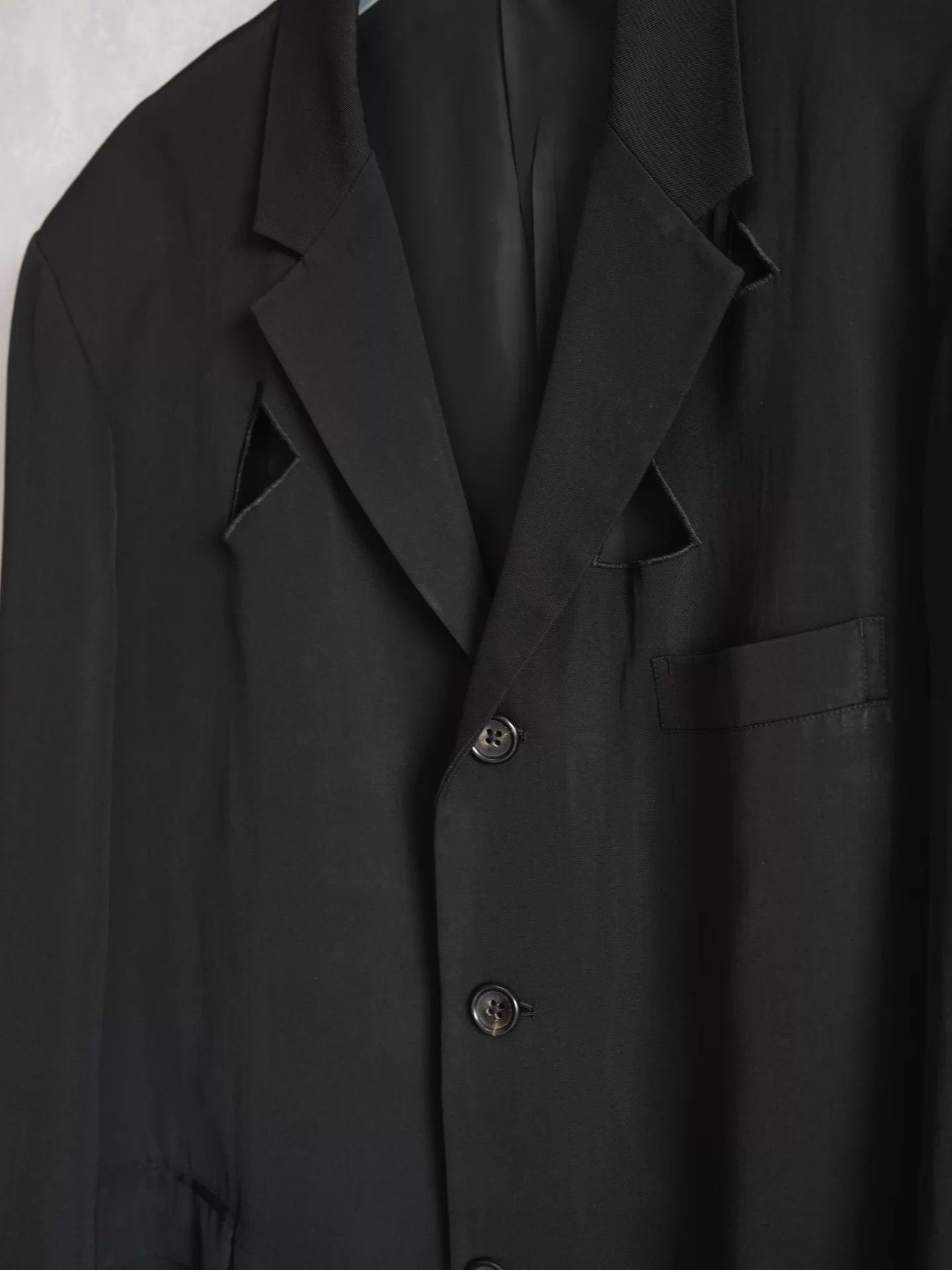 Yohji Yamamoto Yohji Yamamoto 92SS Triangle Cutout Jacket S Size US S / EU 44-46 / 1 - 4 Thumbnail