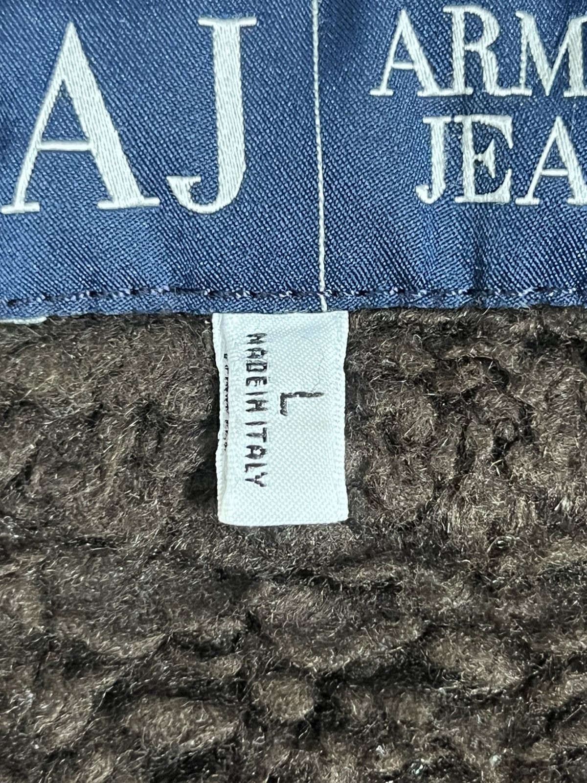 Giorgio Armani Armani Jeans AJ Red Fleece Zip Jacket Sherpa Lined Size US XL / EU 56 / 4 - 10 Thumbnail
