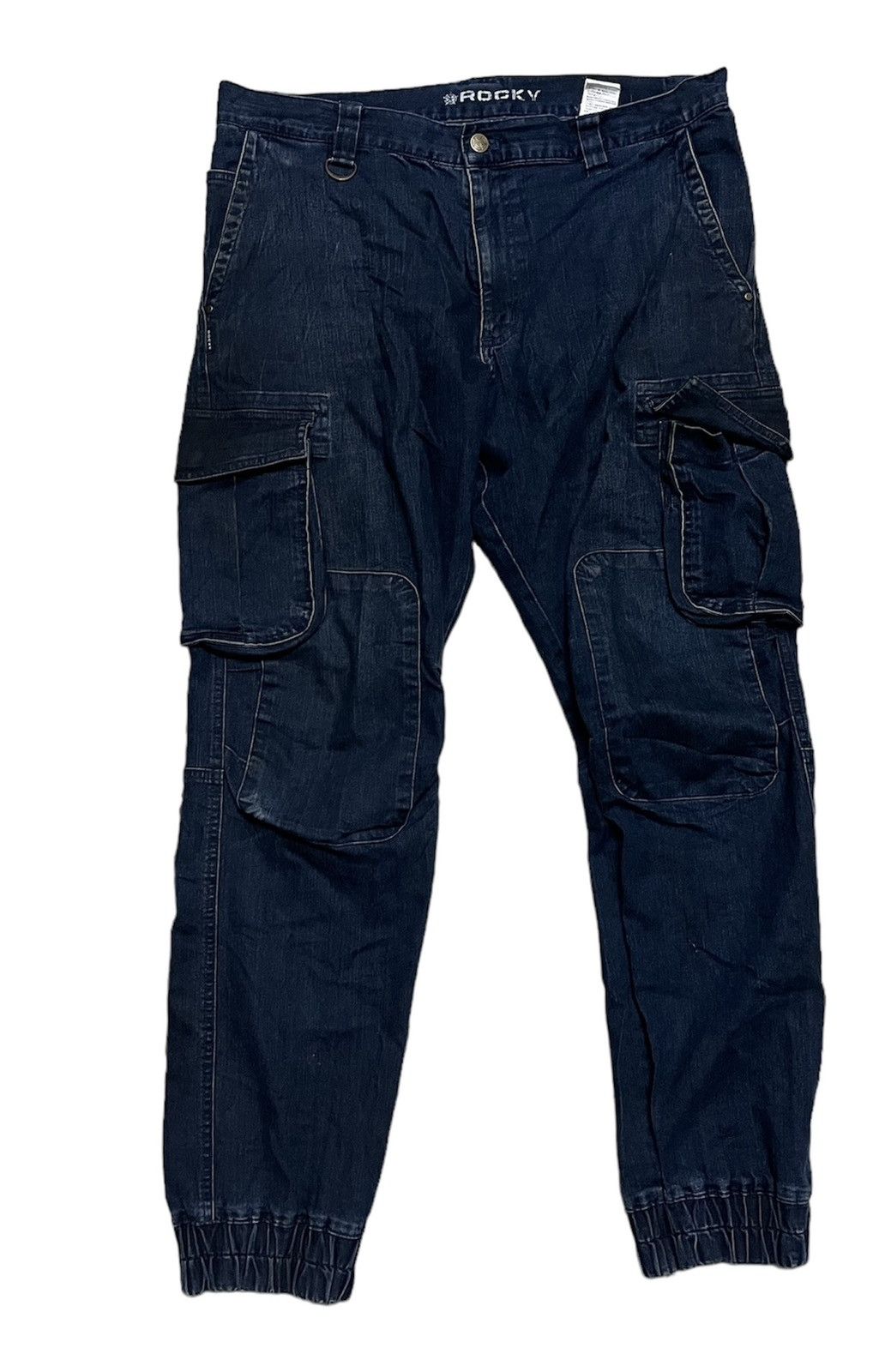 Japanese Brand Rocky Denim Cargo Pants Size US 36 / EU 52 - 1 Thumbnail