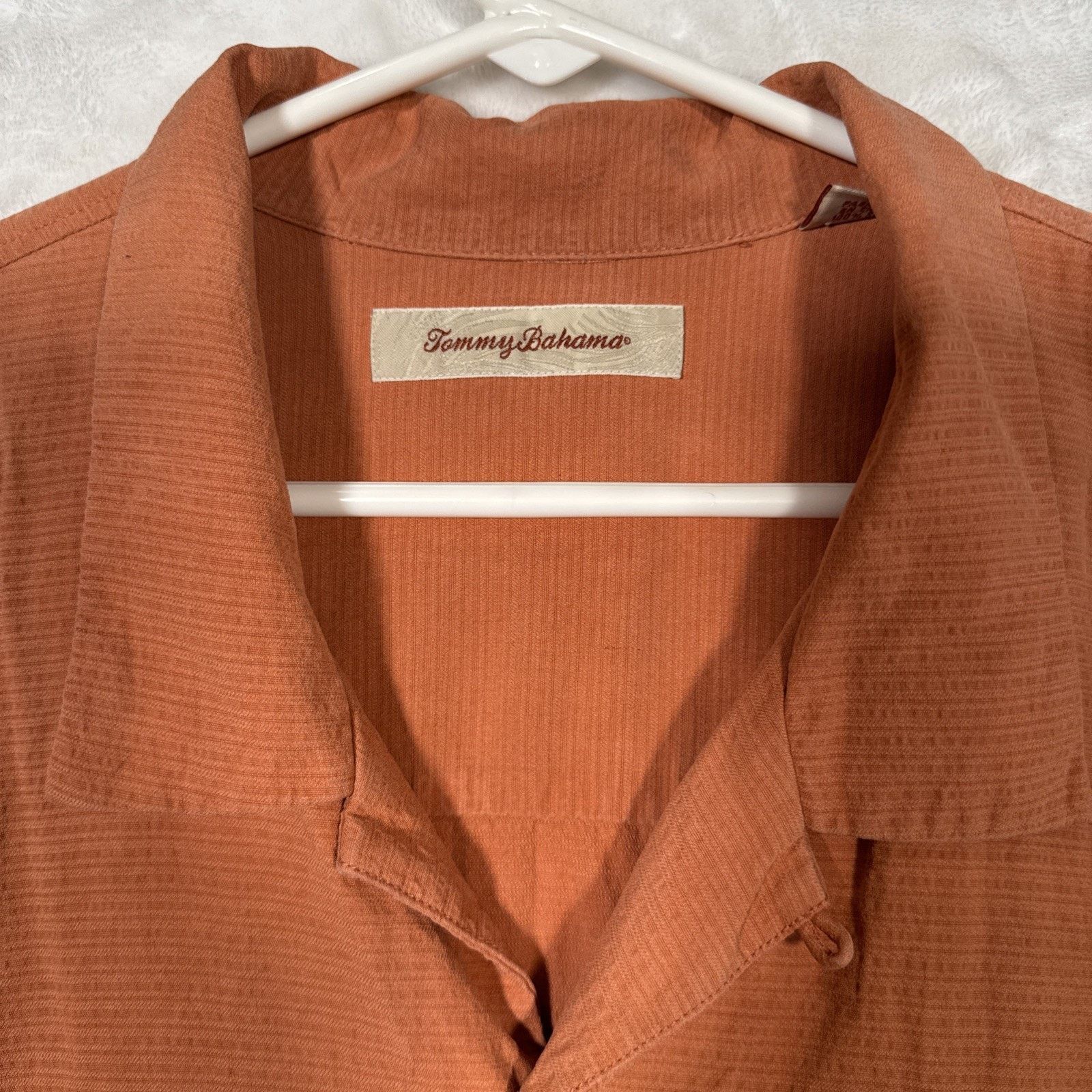 Tommy Bahama Tommy Bahama 100% Silk Shirt Men's Size 2XL Orange Size US XXL / EU 58 / 5 - 2 Thumbnail