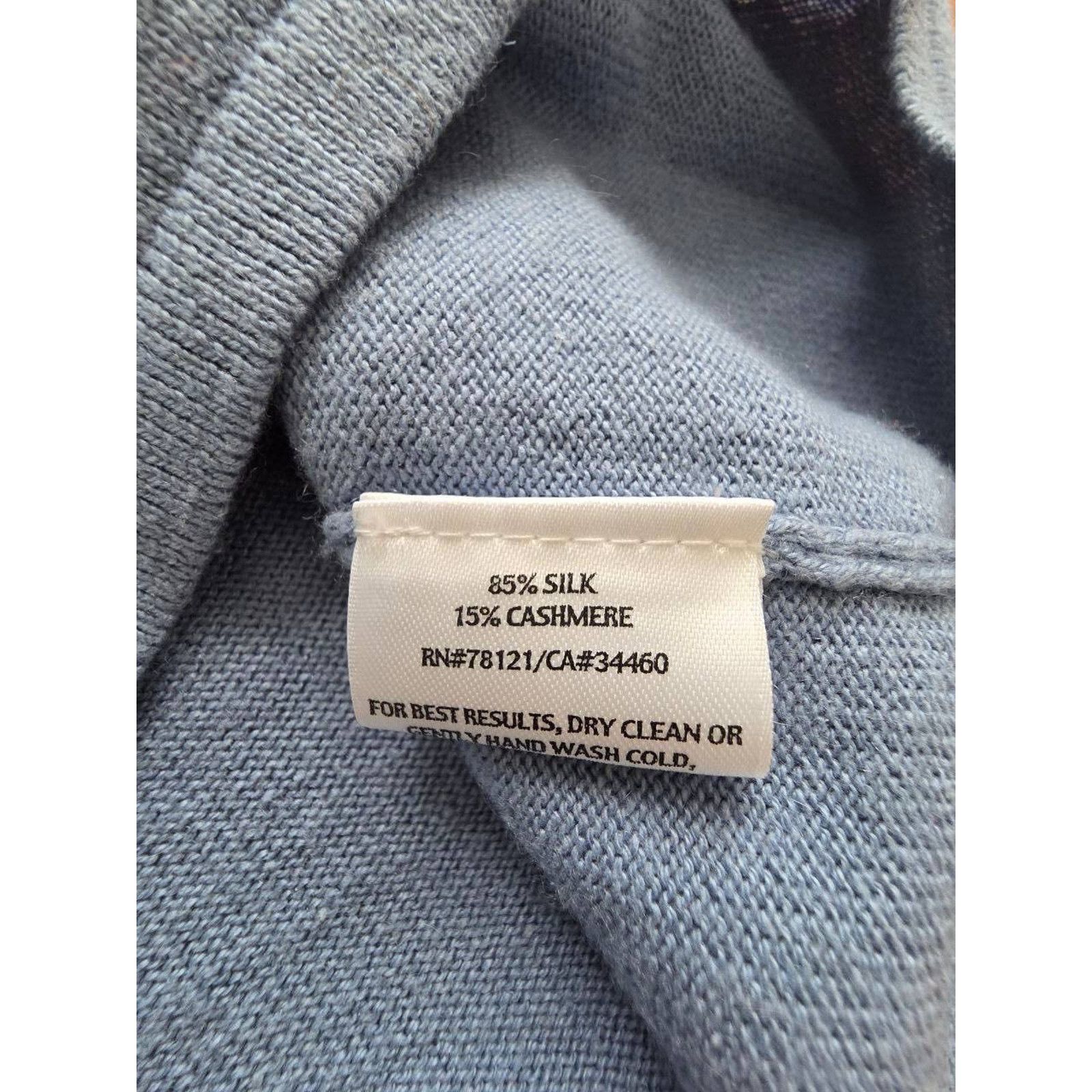 Eileen Fisher Eileen Fisher Sleeveless Silk Cashmere Blue Pet L A001079 Size L / US 10 / IT 46 - 7 Thumbnail