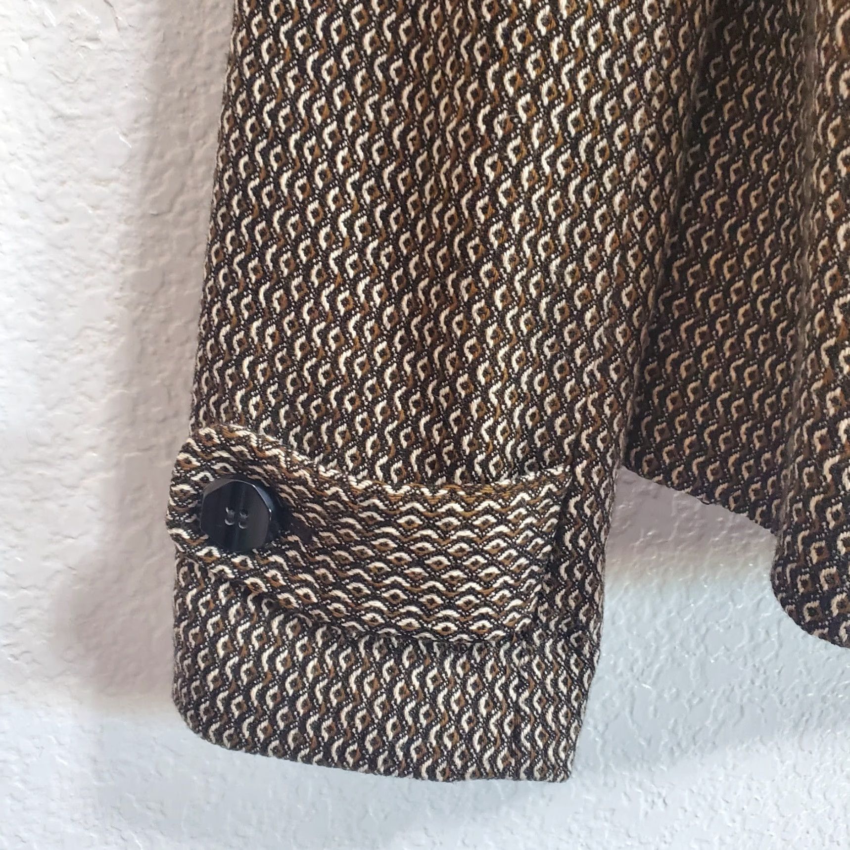 Vintage VINTAGE Classiques Entier Jacket Women L Brown Black Wool Blend Lined Blazer Career Size L / US 10 / IT 46 - 6 Thumbnail