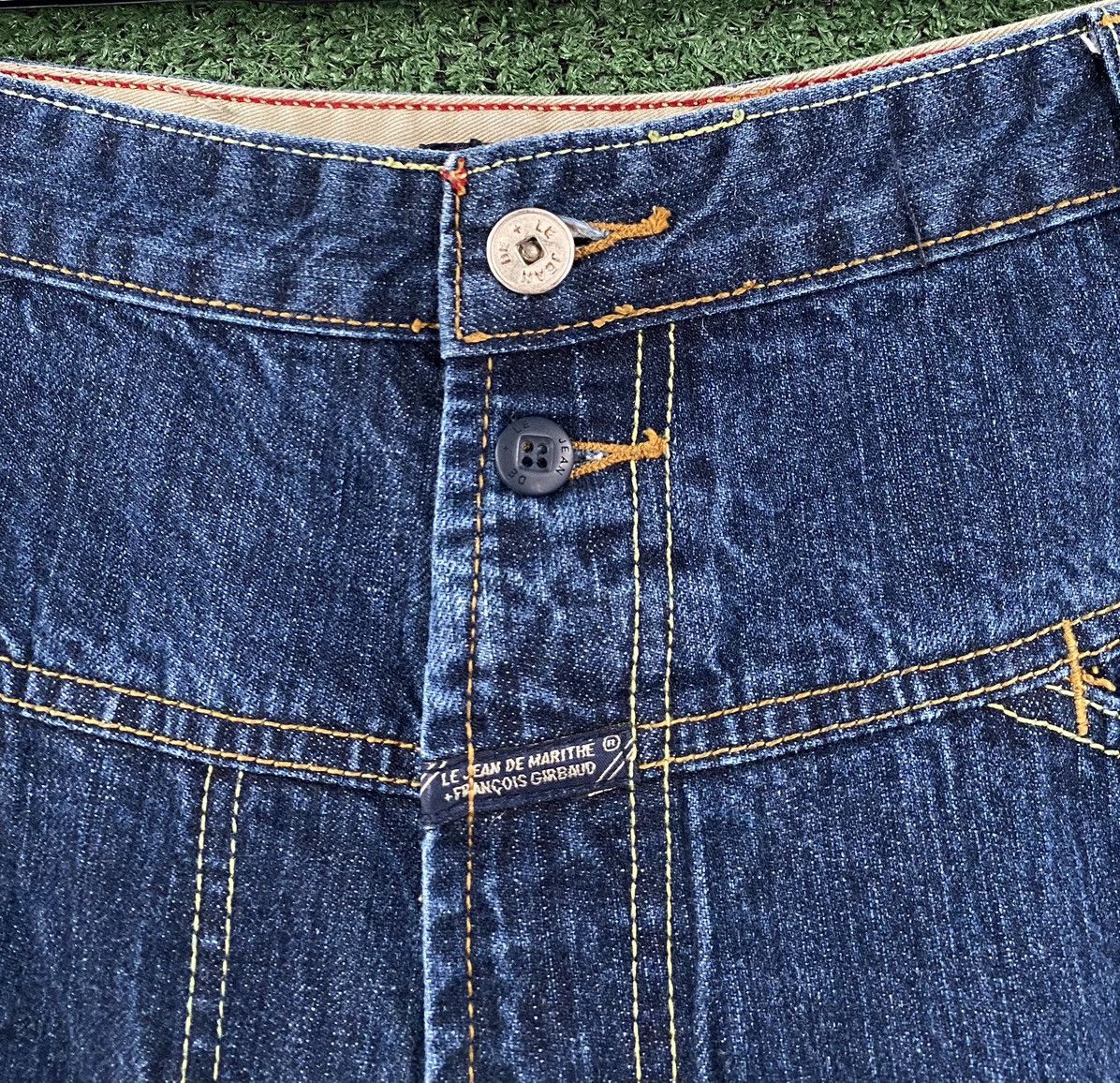 Marithe + Francois Girbaud Vintage Y2K Marithe Francois Girbaud Jean Shorts Jorts Sz 42 Size US 42 / EU 58 - 3 Thumbnail