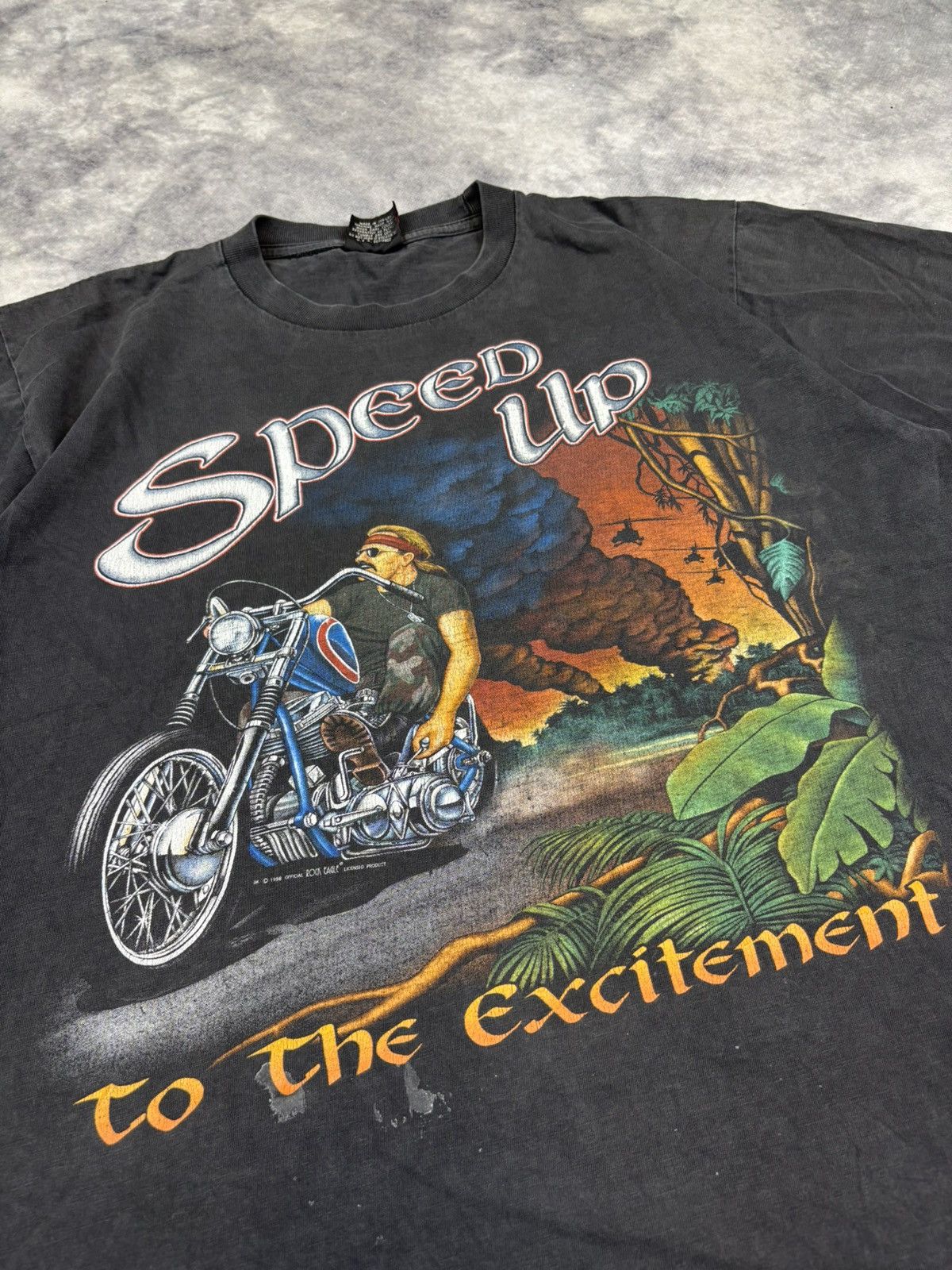 Vintage × West Coast Choppers Vintage Rock Eagle Choppers speed up graphic flame t shirt Size US L / EU 52-54 / 3 - 2 Thumbnail