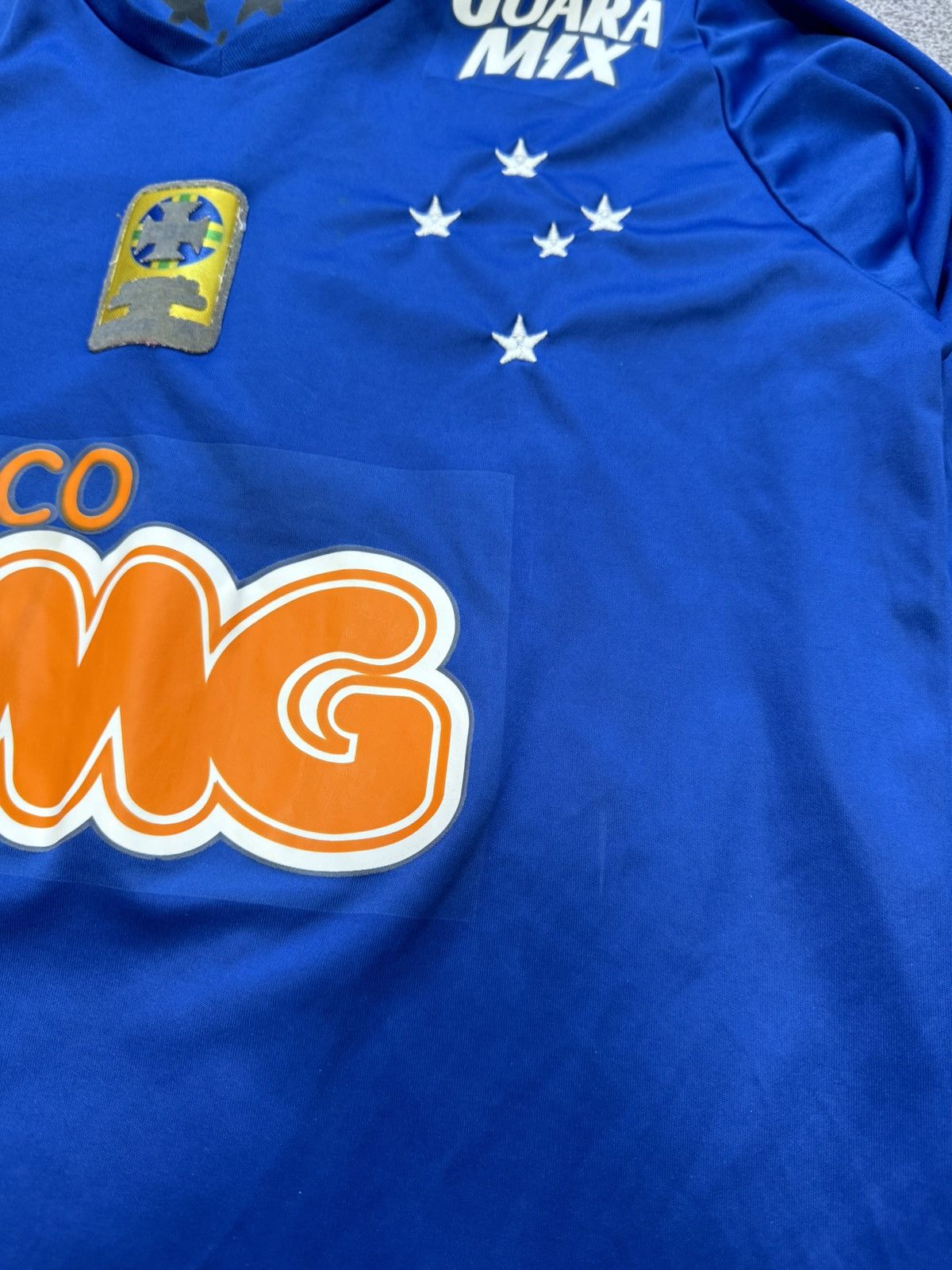 Vintage 2014 Cruzeiro Home Long Sleeve Jersey “10” Olympikus Brazil Size US M / EU 48-50 / 2 - 5 Thumbnail