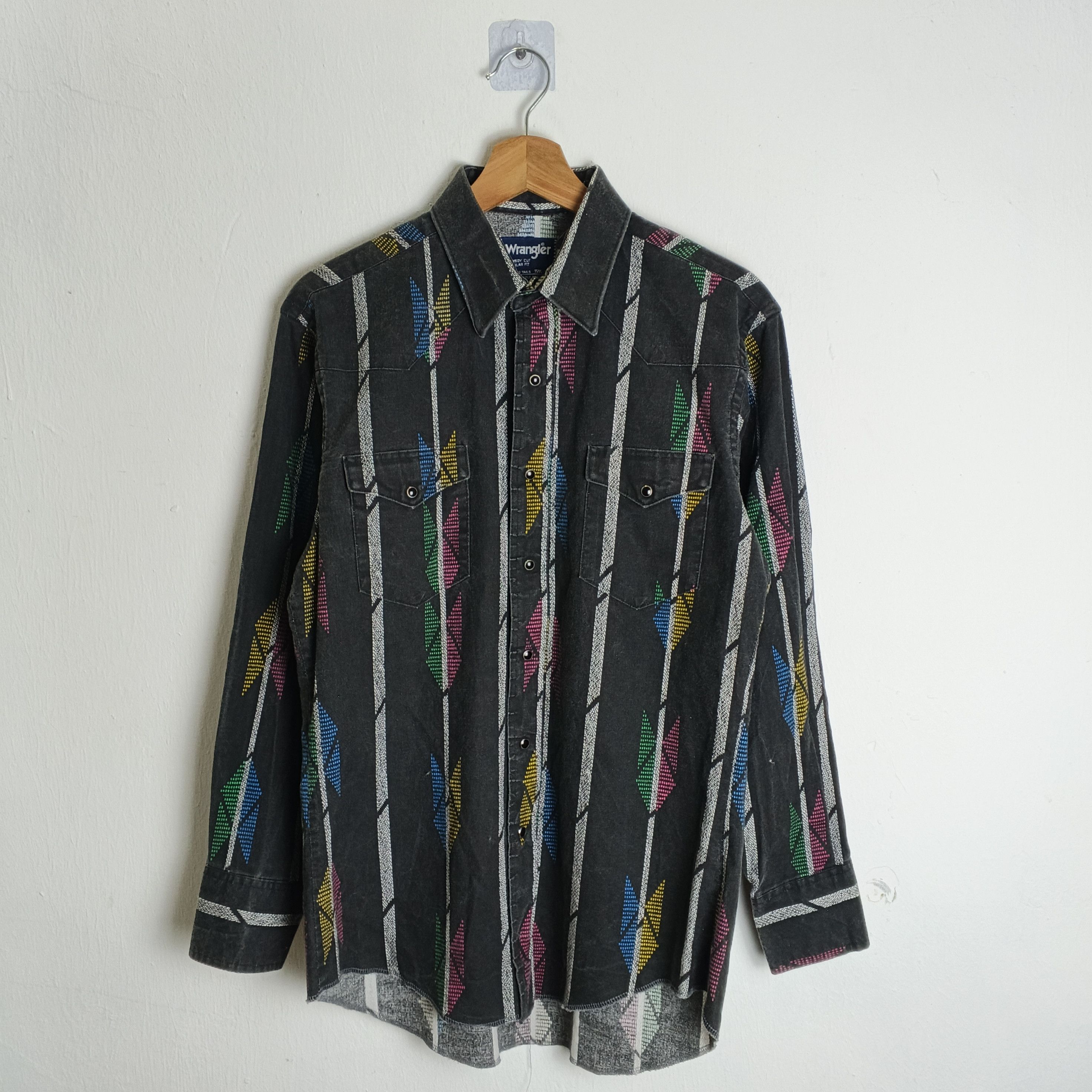 Wrangler Vintage 90s Wrangler Brushpopper American Western Shirt Size US M / EU 48-50 / 2 - 1 Thumbnail
