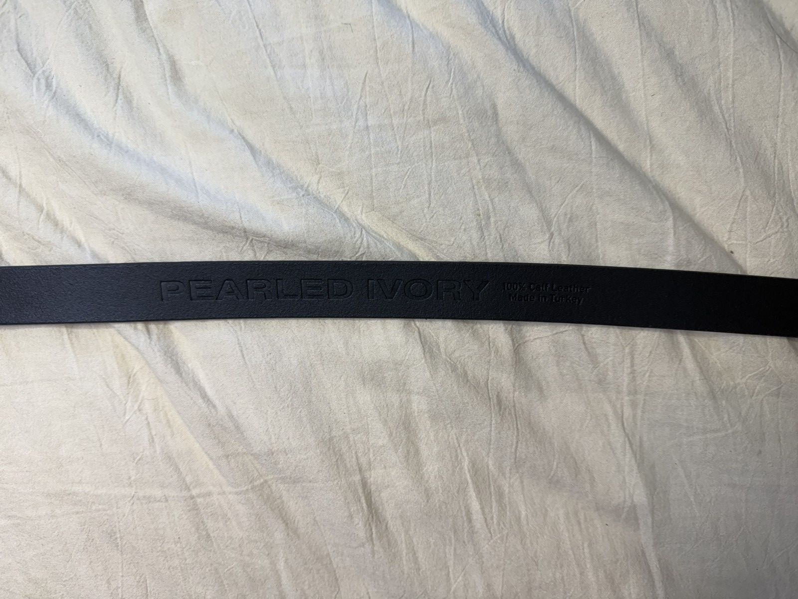 Pearled Ivory Pearled Ivory Pony Hair Belt Size 36 - 8 Thumbnail