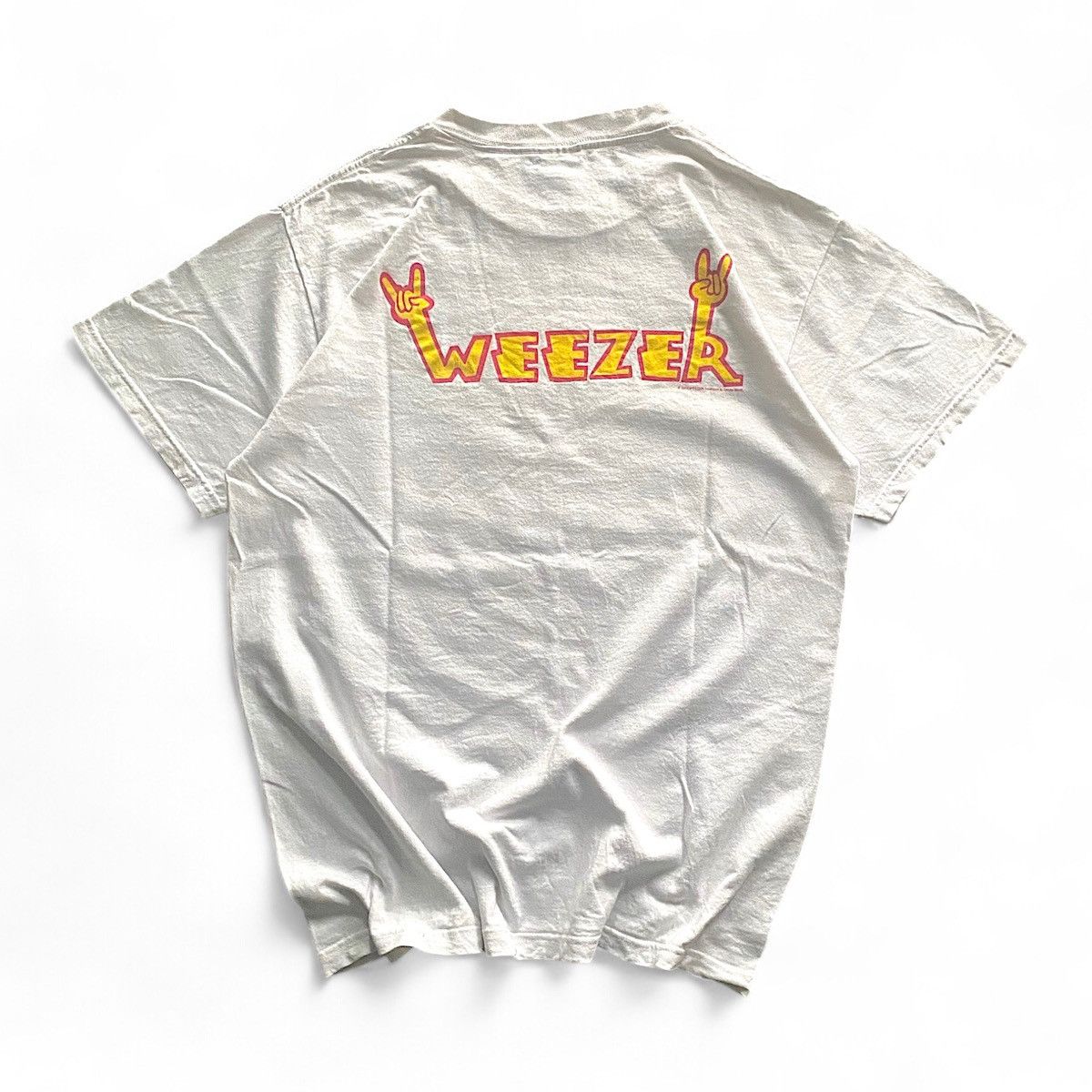 Vintage 2001 weezer Cartoon Version 00s Alternative Band Tee