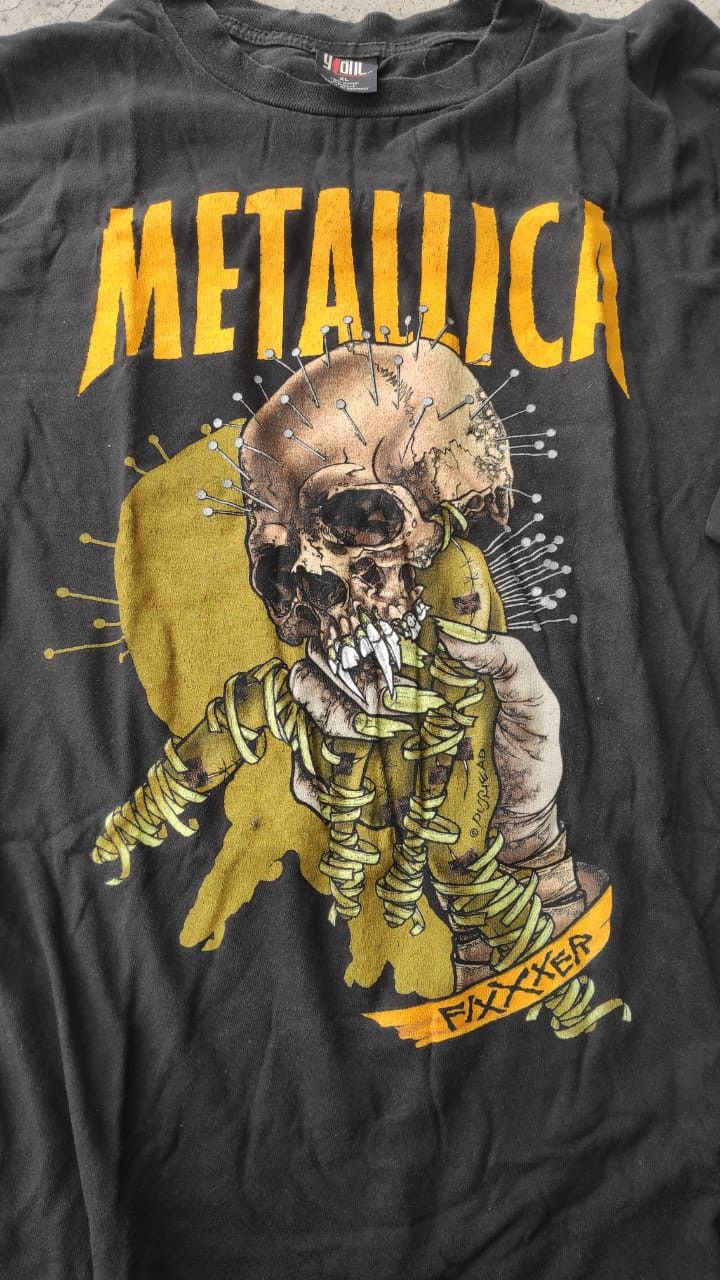 Band Tees VINTAGE METALLICA PUSHEAD FIXXER TEE Size US XL / EU 56 / 4 - 6 Thumbnail