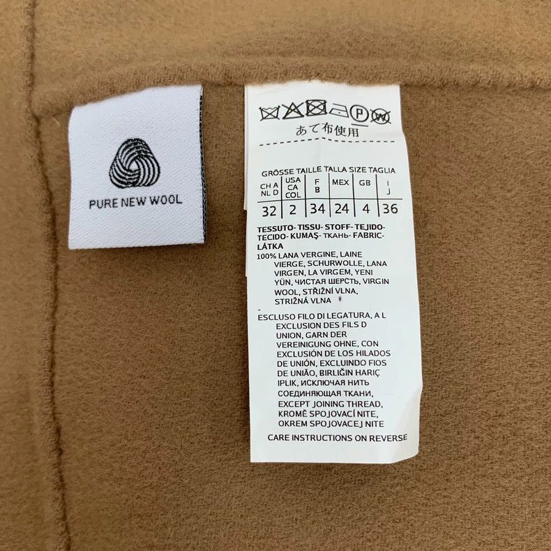 Max Mara Max Mara Dark Brown Sheepwool Lapel Belt Coat Jacket Size XS / US 0-2 / IT 36-38 - 6 Thumbnail