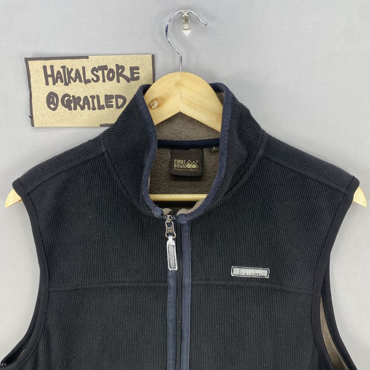 Japanese Brand Vintage Y2k First Down USA Fleece Vest Size US S / EU 44-46 / 1 - 7 Thumbnail