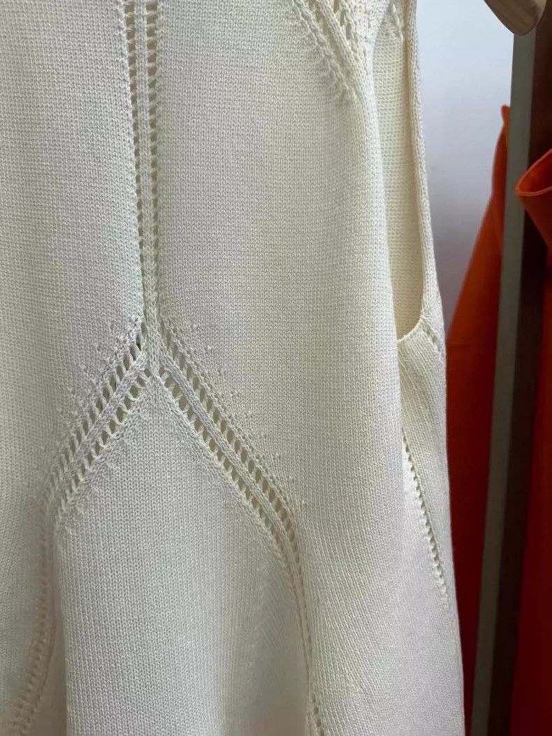 Jil Sander Jil Sander Off white knitted long skirt Size S / US 4 / IT 40 - 6 Thumbnail