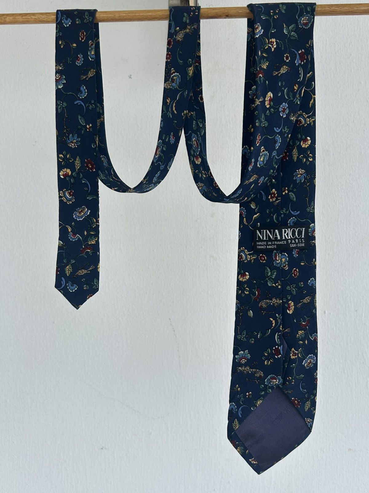 Other Nina Rici Vintage Floral Tie Blue Size ONE SIZE - 2 Thumbnail