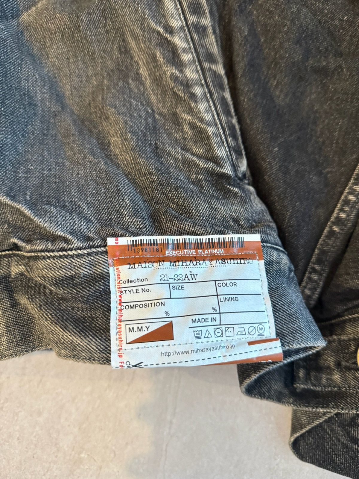 Maison MIHARA YASUHIRO MMY Denim Trucker Size US M / EU 48-50 / 2 - 2 Thumbnail