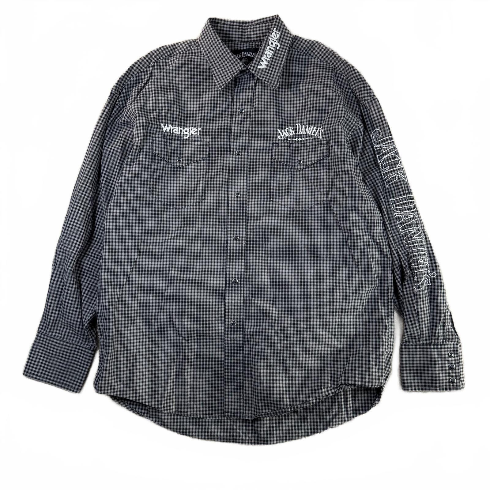 Other Wrangler Jack Daniels Pearl Snap Shirt XL Size US XL / EU 56 / 4 - 1 Thumbnail