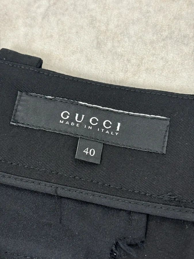 Gucci SS2006 Gucci Black Cotton Classy Pants by Frida Giannini Size 29" - 11 Thumbnail