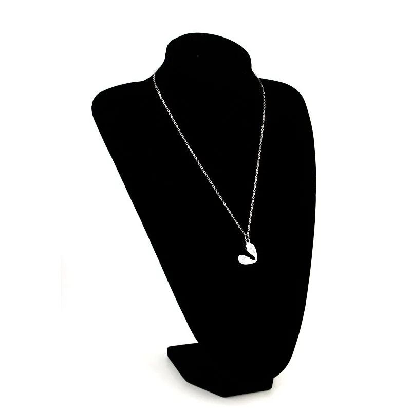 2 piece silver Pattern key Necklace