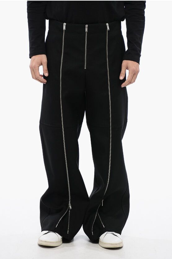 Zipped High-Waisted Pants