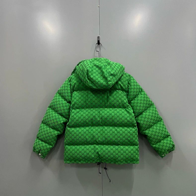 Gucci Gucci Green full-printed old flower GG down jacket 2504-Nex Size US M / EU 48-50 / 2 - 2 Thumbnail