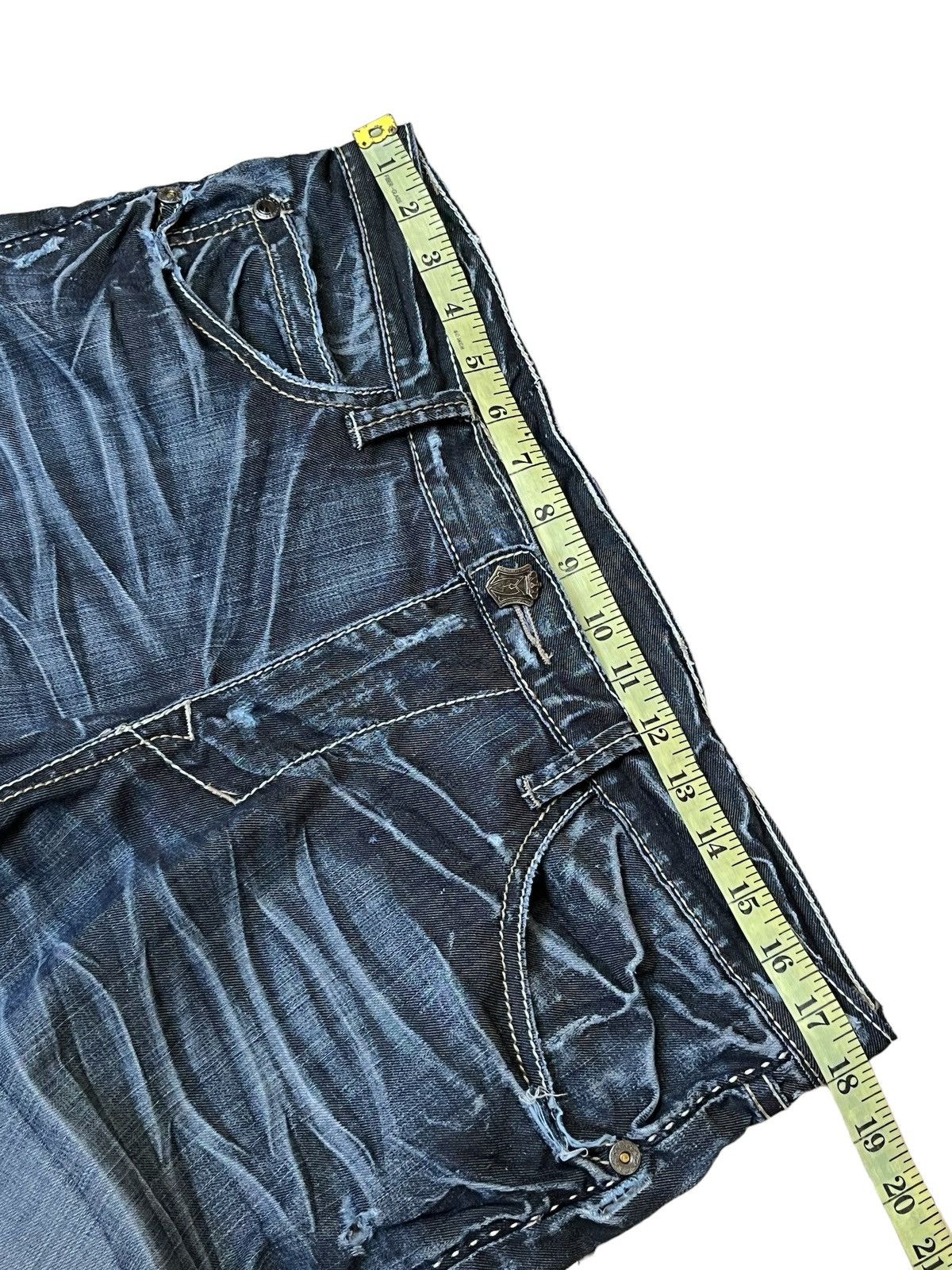 Japanese Brand SICK🔥MONARCHY BOOTSTRAP/FLARE LEG JEANS Size US 36 / EU 52 - 16 Thumbnail