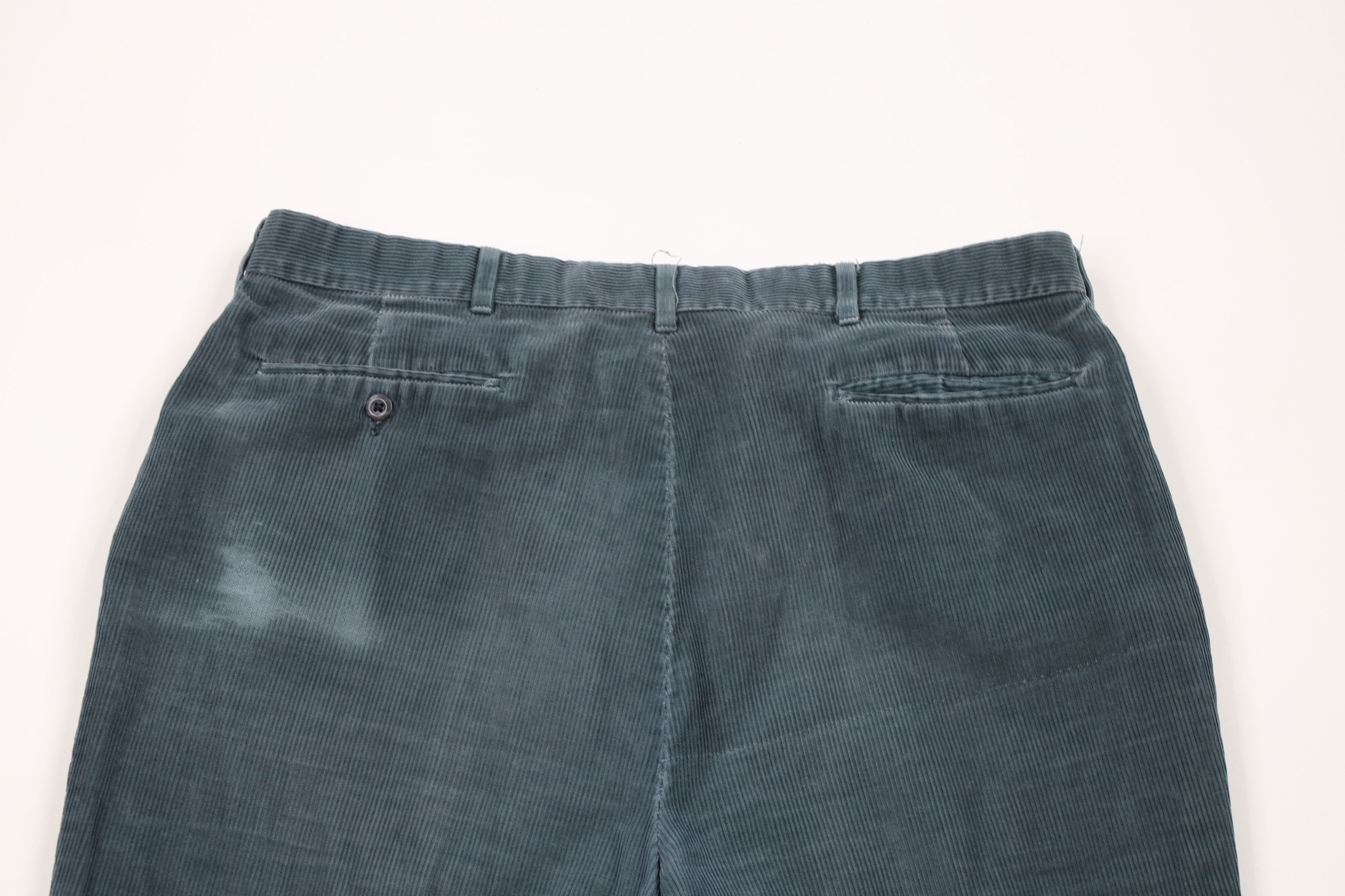 Vintage Vintage 70s Streetwear Bell Bottoms Corduroy Pants Green USA Size US 38 / EU 54 - 9 Thumbnail
