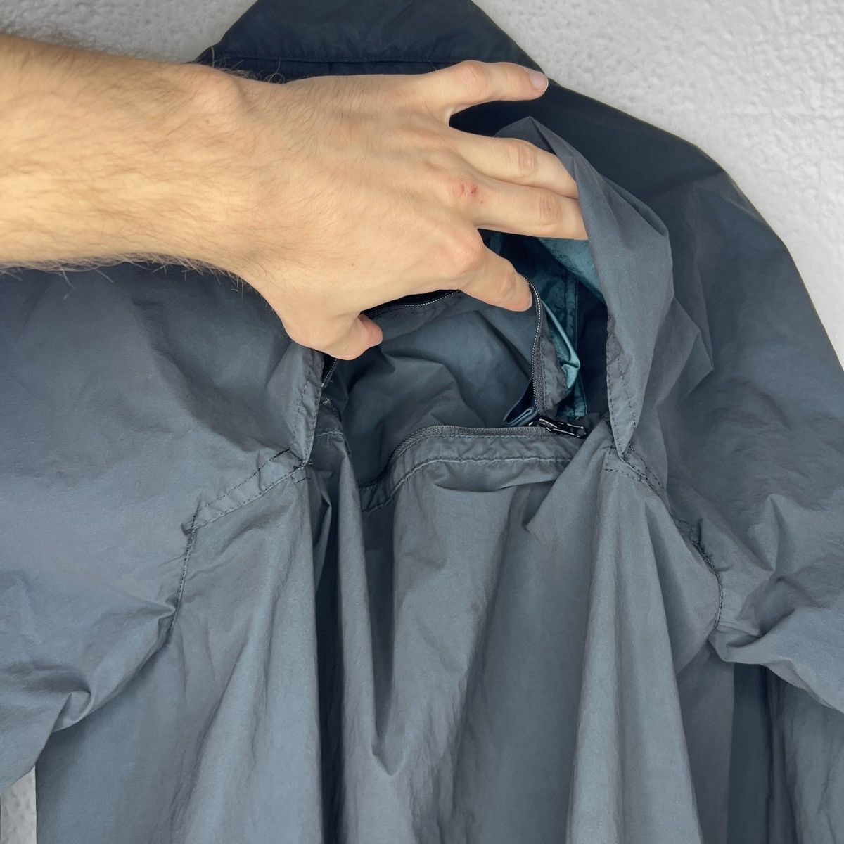 Stone Island Stone Island Coat Lamy Velour Metalic Green Nylon Jacket Size US M / EU 48-50 / 2 - 10 Thumbnail