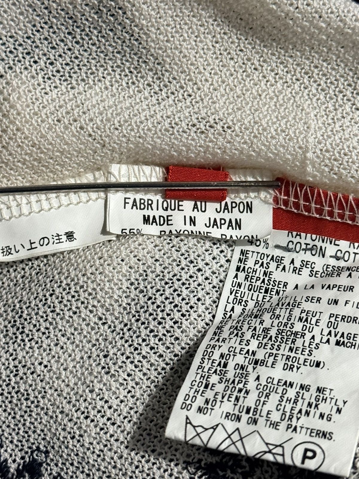 Yohji Yamamoto Y's Red Label Rayon Cotton Blend Lace Knitted Size XS / US 0-2 / IT 36-38 - 12 Thumbnail