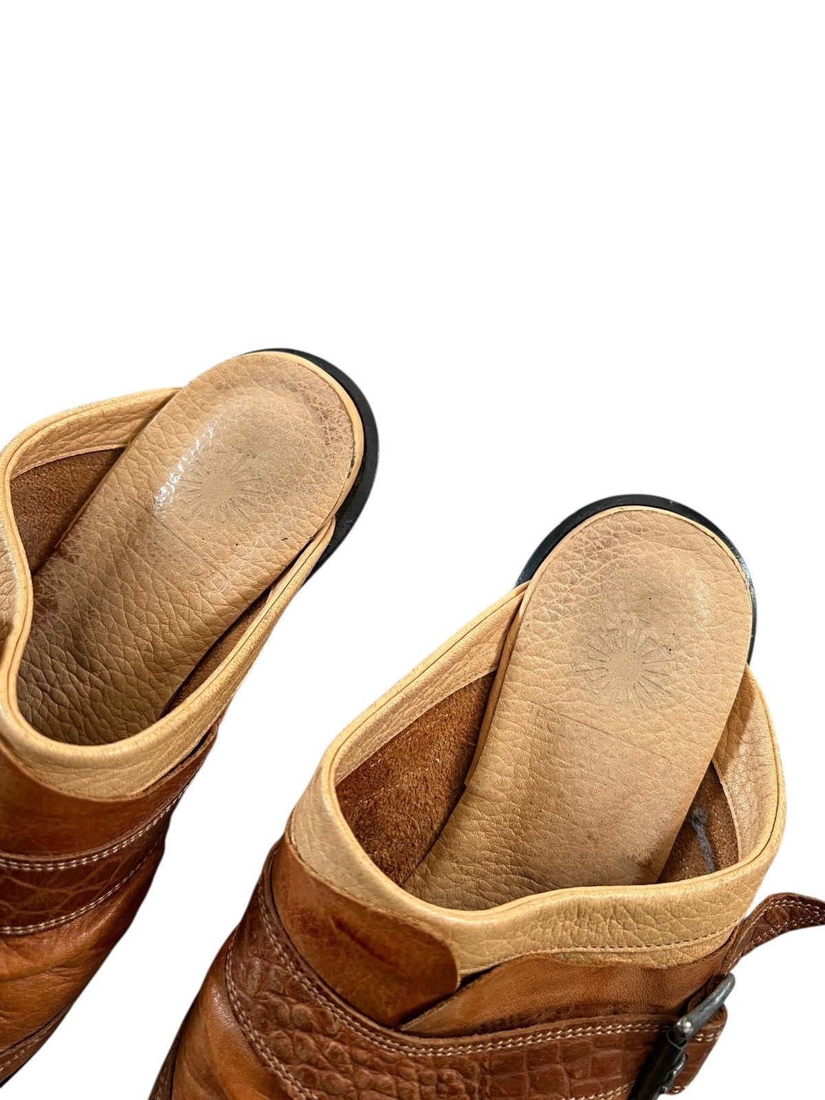 Tornado Mart Tornado Mart Pointed Toe Leather Mule Sandals Size US 8 / EU 41 - 10 Thumbnail
