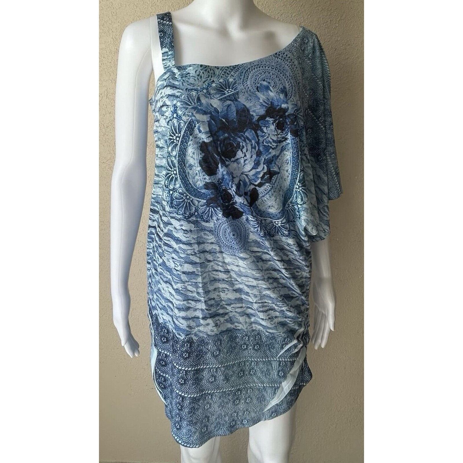 Other B. L. E. U. | One Shoulder Asymmetrical Dress | NWT | Large Size L / US 10 / IT 46 - 1 Thumbnail